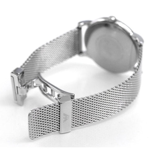 Emporio Armani Luigi Quartz Grey Dial Silver Mesh Bracelet Watch For Men - AR11069 Buy Now By Emporio Armani