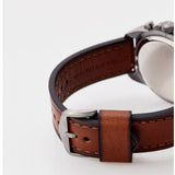 Fossil Bronson Chronograph Grey Dial Brown Leather Strap Watch for Men - FS5855 Buy Now By Fossil