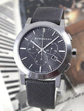 Burberry The City Grey Dial Black Leather Strap Watch for Men - BU9359 Buy Now By Burberry