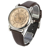 Emporio Armani Luigi Meccanico Brown Dial Brown Leather Strap Watch For Men - AR1982 Buy Now By Emporio Armani
