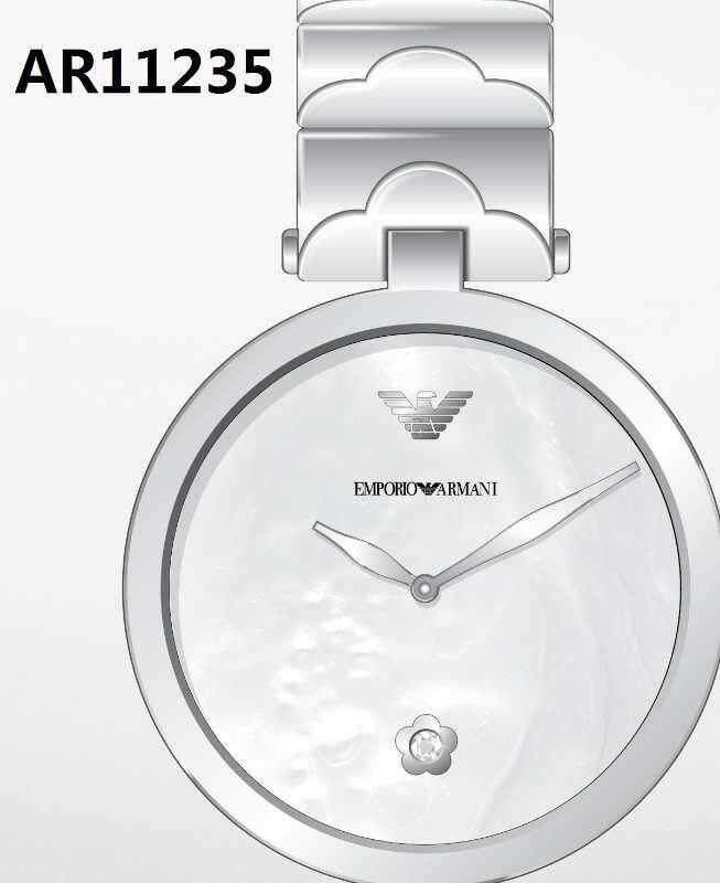 Emporio Armani Mother of Pearl Dial Silver Steel Strap Watch For Women - AR11235 Buy Now By Emporio Armani