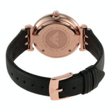 Emporio Armani Gianni T-Bar Mother of Pearl Dial Black Leather Strap Watch For Women - AR11295 Buy Now By Emporio Armani