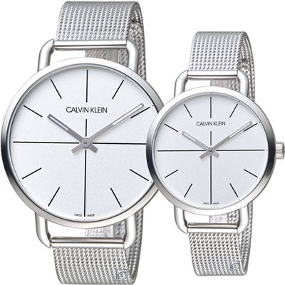 Calvin Klein Even Quartz White Dial Silver Steel Strap Watch for Women - K7B21126 Buy Now By Calvin Klein