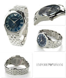 Emporio Armani Valente Chronograph Blue Dial Silver Steel Strap Watch For Men - AR1789 Buy Now By Emporio Armani