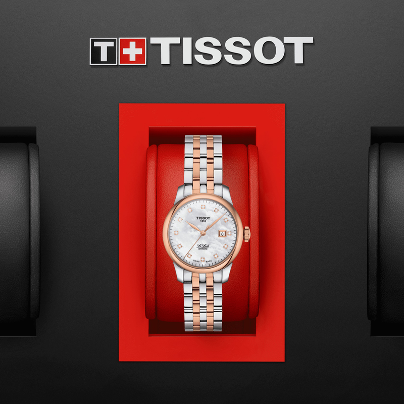 Tissot Le Locle Automatic Lady Mother of Pearl Dial Two Tone Steel Strap Watch For Women - T006.207.22.116.00 Buy Now By Tissot