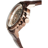 Maserati Ingegno Automatic White Skeleton Dial Brown Leather Strap Watch For Men - R8821119003 Buy Now By Maserati