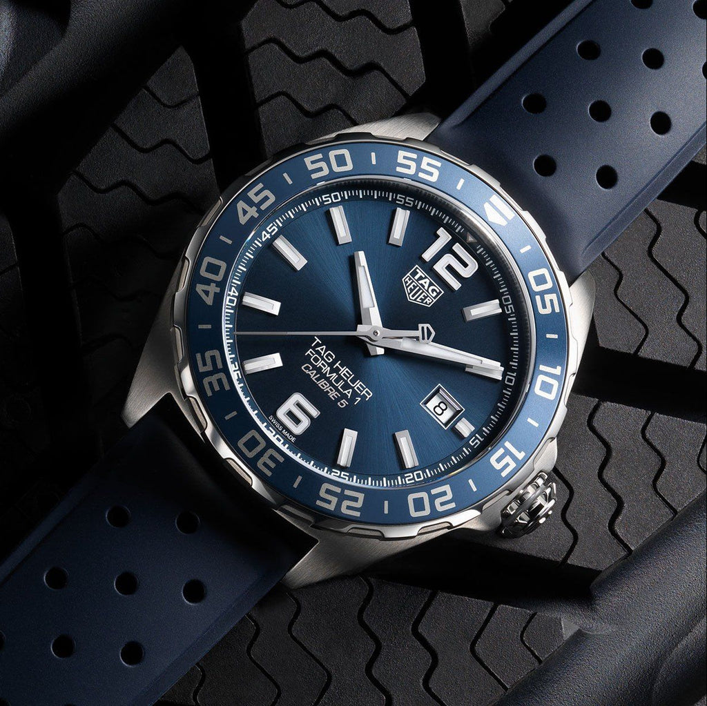 Tag Heuer Formula 1 Bucherer Blue Edition Blue Dial Blue Calfskin Strap Watch for Men - WAZ2015.FT8023 Buy Now By Tag Heuer