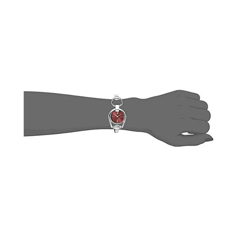 Gucci Horsebit Quartz Red Dial Silver Steel Strap Watch For Women - YA139502 Buy Now By Gucci