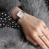 Daniel Wellington Quadro Studio White Dial Silver Mesh Bracelet Watch For Women - DW00100521 Buy Now By Daniel Wellington