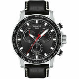Tissot Supersport Chrono Black Dial Black Leather Strap Watch for Men - T125.617.16.051.00 Buy Now By Tissot