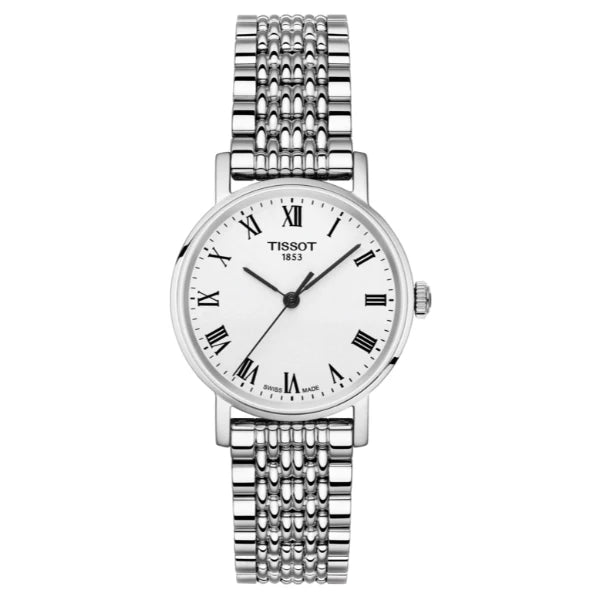 Tissot T Classic Everytime Small White Dial Silver Mesh Bracelet Watch For Women - T109.210.11.033.00 Buy Now By Tissot