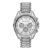 Michael Kors Whitney Chronograph Crystals Silver Dial Silver Steel Strap Watch For Women - MK6728 Buy Now By Michael Kors