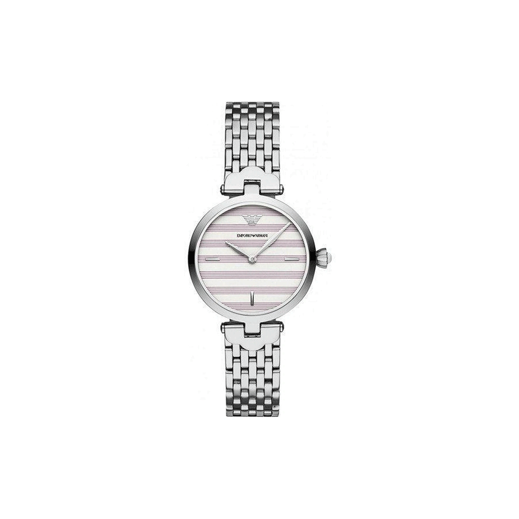 Emporio Armani Arianna Analog White Dial Silver Steel Strap Watch For Women - AR11195 Buy Now By Emporio Armani
