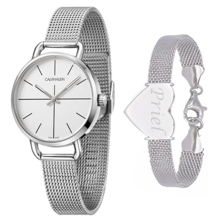 Calvin Klein Even White Dial Silver Mesh Bracelet Watch for Women - K7B23126 Buy Now By Calvin Klein