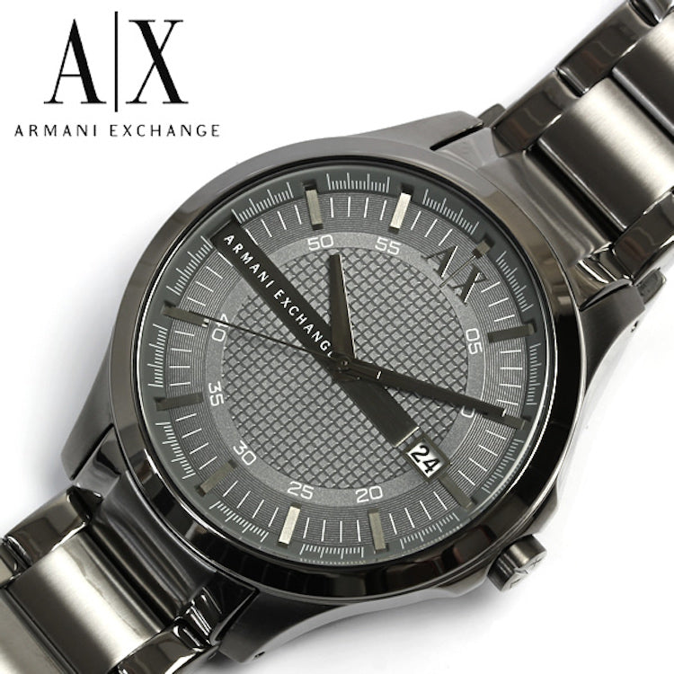 Armani Exchange Hampton Chronograph Grey Dial Grey Steel Strap Watch For Men - AX2135 Buy Now By Armani Exchange