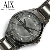 Armani Exchange Hampton Chronograph Grey Dial Grey Steel Strap Watch For Men - AX2135 Buy Now By Armani Exchange
