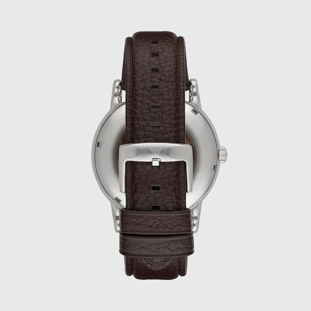 Emporio Armani Luigi Meccanico Brown Dial Brown Leather Strap Watch For Men - AR1982 Buy Now By Emporio Armani