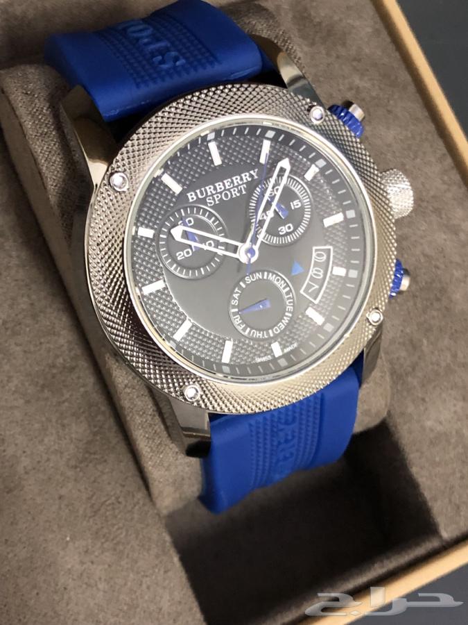 Burberry Sports Chronograph Black Dial Blue Rubber Strap Watch for Men - BU7714 Buy Now By Burberry