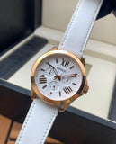 Fossil Cecile White Dial White Leather Strap Watch for Women - AM4486 Buy Now By Fossil