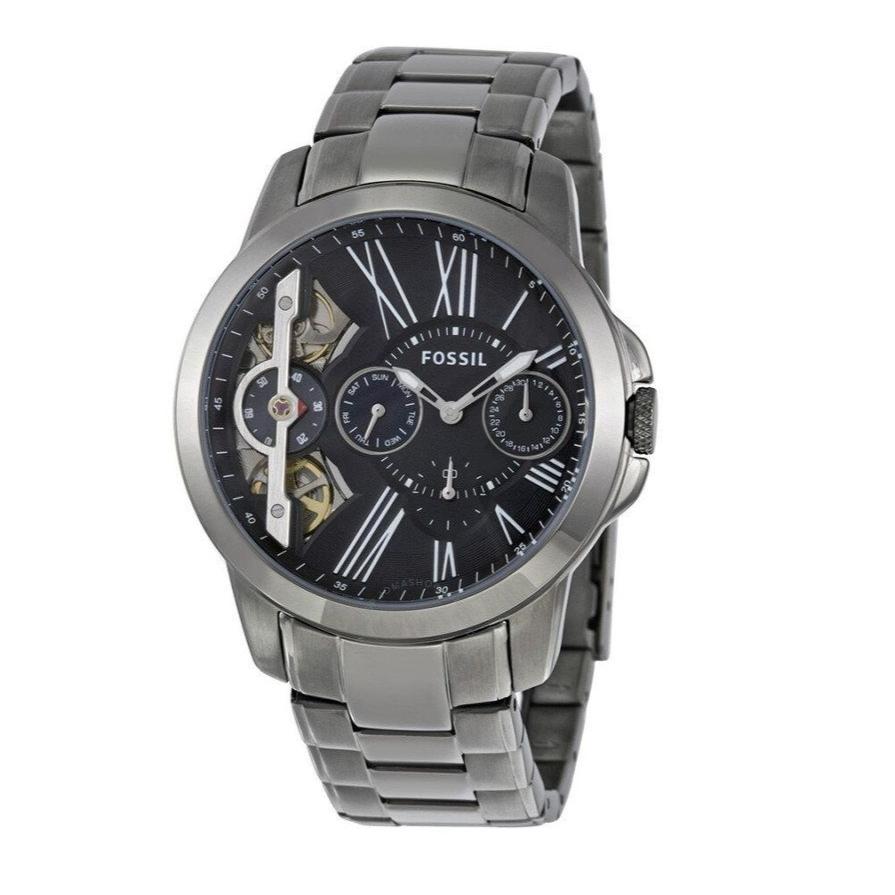 Fossil Grant Twist Multifunction Blue Dial Grey Steel Strap Watch for Men - ME1146 Buy Now By Fossil