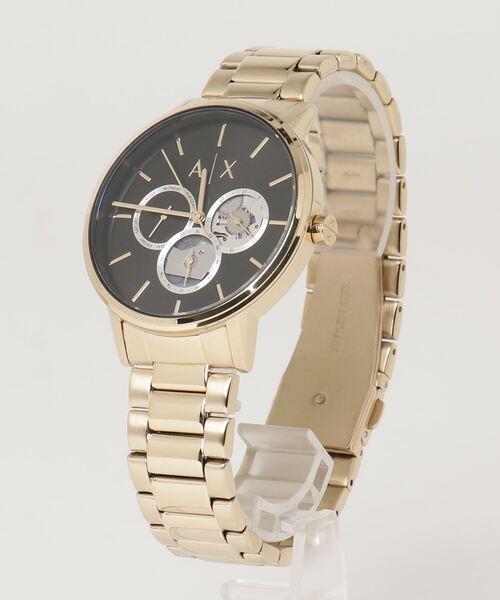 Armani Exchange Cayde Chronograph Black Dial Gold Steel Strap Watch for Men - AX2747 Buy Now By Armani Exchange