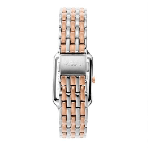 Fossil Raquel Three Hand White Dial Two Tone Steel Strap Watch For Women - ES5222 Buy Now By Fossil
