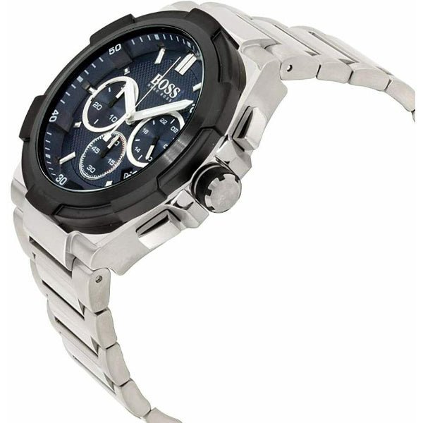 Hugo Boss Supernova Chronograph Blue Dial Silver Steel Strap Watch for Men - 1513360 Buy Now By Hugo Boss