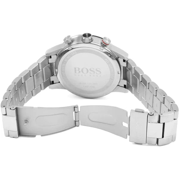 Hugo Boss Rafale Chronograph Black Dial Silver Steel Strap Watch for Men - 1513509 Buy Now By Hugo Boss
