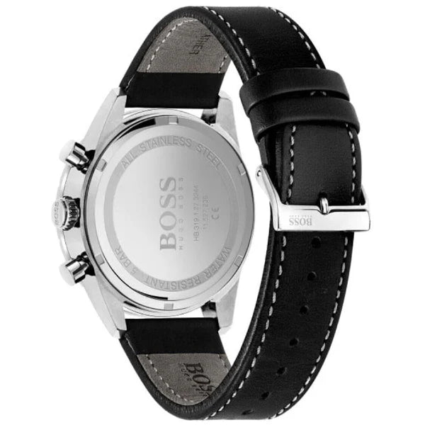 Hugo Boss Pilot Edition Black Dial Black Leather Strap Watch for Men - 1513853 Buy Now By Hugo Boss