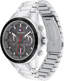 Tommy Hilfiger Aiden Chronograph Grey Dial Silver Steel Strap Watch For Men - 1791857 Buy Now By Tommy Hilfiger
