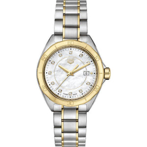 Tag Heuer Formula 1 Diamonds Mother of Pearl White Dial Two Tone Steel Strap Watch for Women - WBJ1421.BB0648 Buy Now By Tag Heuer