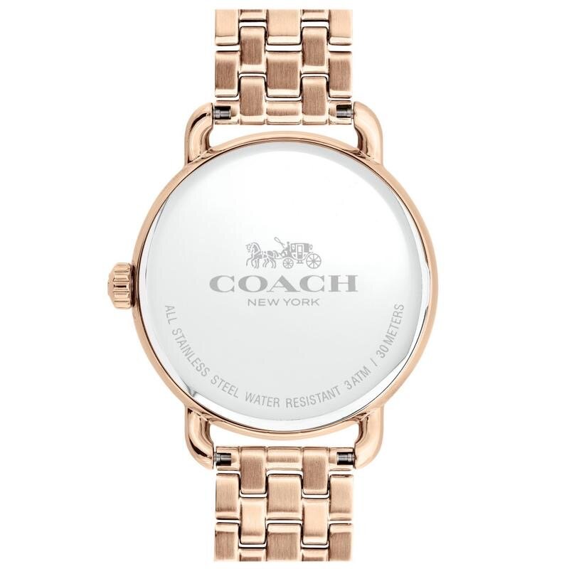 Coach Delancey White Dial Rose Gold Steel Strap Watch for Women - 14502811 Buy Now By Coach