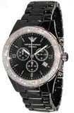 Emporio Armani Ceramica Black Dial Black Ceramic Strap Watch For Men - AR1455 Buy Now By Emporio Armani