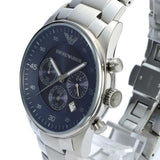 Emporio Armani Sportivo Chronograph Blue Dial Silver Steel Strap Watch For Men - AR5860 Buy Now By Emporio Armani