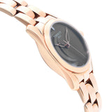 Tissot T Wave Anthracite Dial Rose Gold Steel Strap Watch For Women - T112.210.33.061.00 Buy Now By Tissot