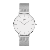 Daniel Wellington Petite Sterling White Dial Silver Mesh Bracelet Watch For Women - DW00100220 Buy Now By Daniel Wellington