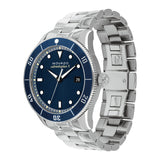Movado Heritage Calendoplan Blue Dial Silver Steel Strap Watch For Men - 3650094 Buy Now By Movado