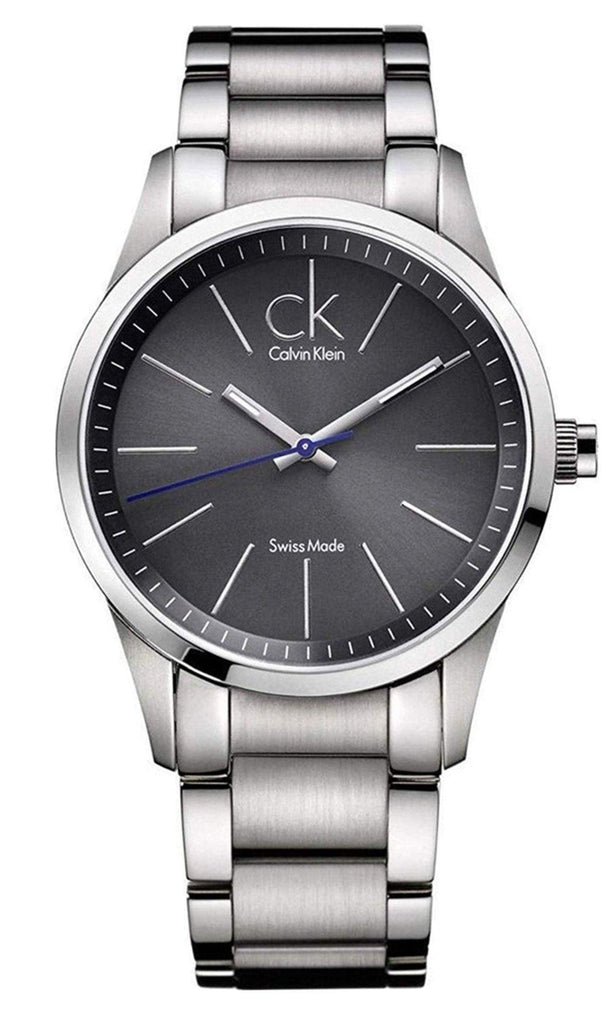 Calvin Klein Bold Grey Dial Silver Steel Strap Watch for Men - K2241107 Buy Now By Calvin Klein