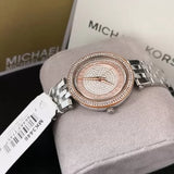 Michael Kors Darci Rose Gold Dial Silver Steel Strap Watch for Women - MK3446 Buy Now By Michael Kors