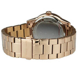 Michael Kors Ritz Analog Crystals Silver Dial Rose Gold Steel Strap Watch for Women - MK6863 Buy Now By Michael Kors