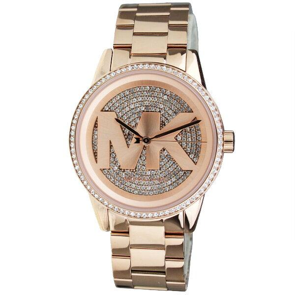 Michael Kors Ritz Analog Crystals Silver Dial Rose Gold Steel Strap Watch for Women - MK6863 Buy Now By Michael Kors