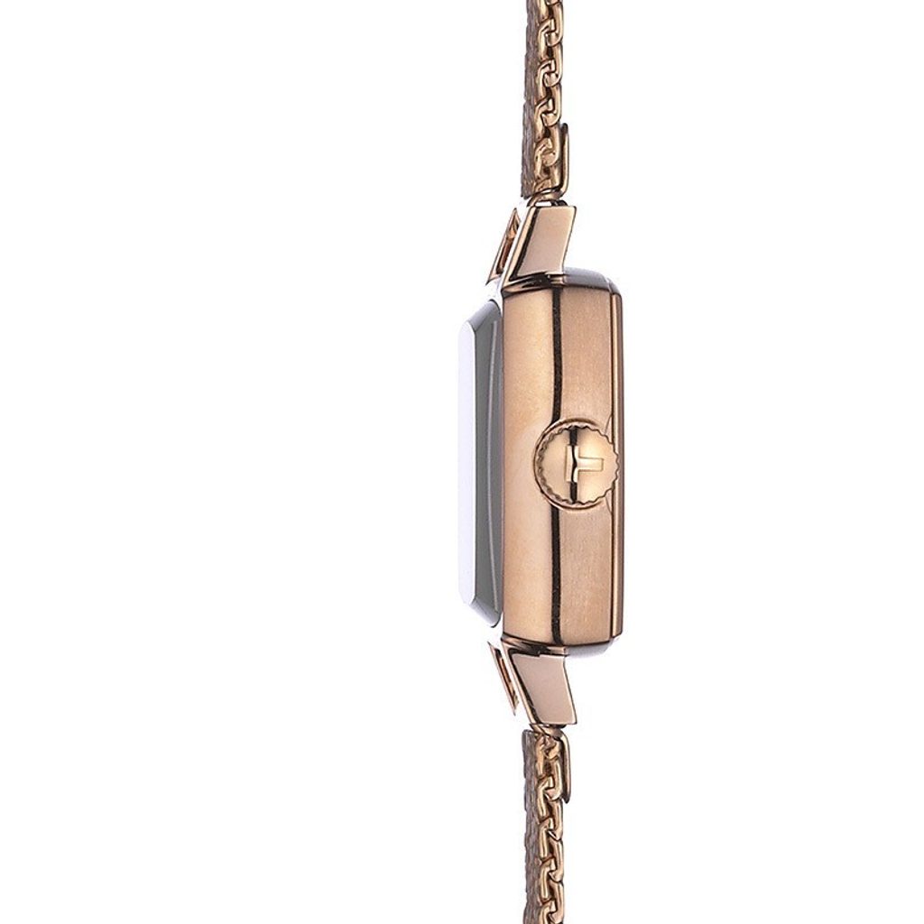 Tissot Lovely Square Lady Quartz Rose Gold Dial Rose Gold Mesh Bracelet Watch For Women - T058.109.33.456.00 Buy Now By Tissot