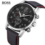 Hugo Boss Navigator Black Dial Black Leather Strap Watch for Men - 1513535 Buy Now By Hugo Boss