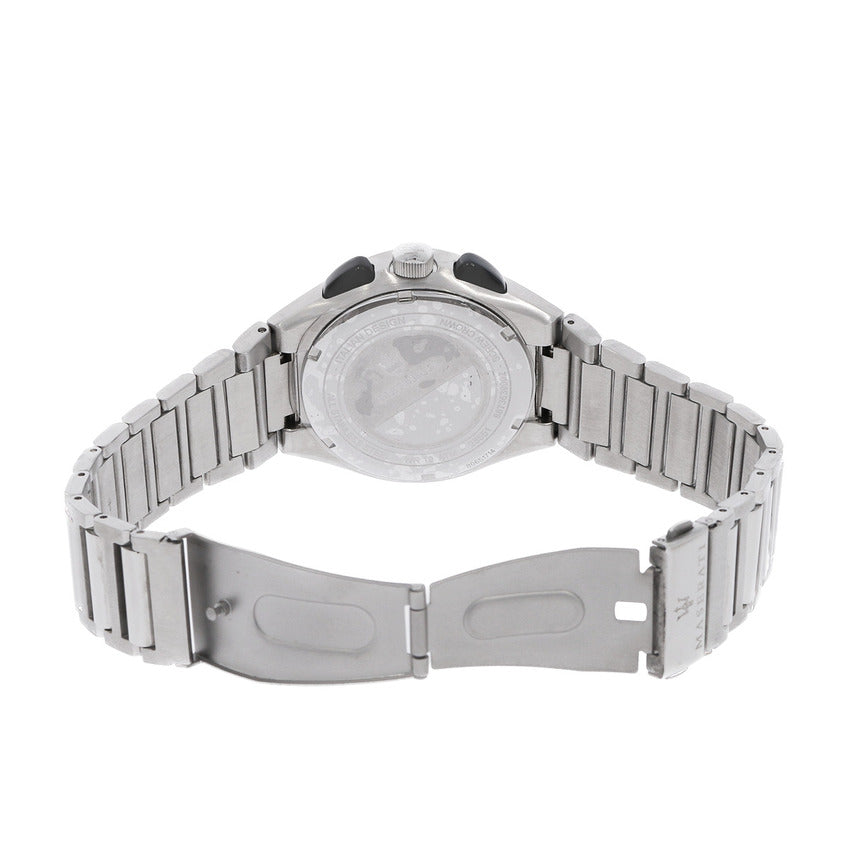 Maserati Triconic Chronograph Black Dial Silver Steel Strap Watch For Men - R8873639002 Buy Now By Maserati