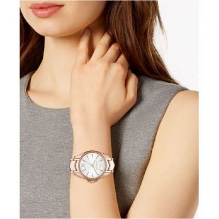 Michael Kors Whitney Quartz White Dial Rose Gold Steel Strap Watch For Women - MK6694 Buy Now By Michael Kors