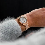 Tissot T Classic Carson Premium White Dial Rose Gold Steel Strap Watch for Women - T122.207.33.031.00 Buy Now By Tissot