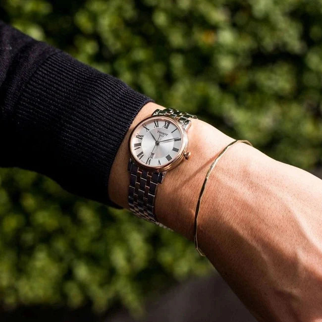 Tissot Carson Premium Lady Silver Dial Two Tone Steel Strap Watch For Women - T122.210.22.033.01 Buy Now By Tissot