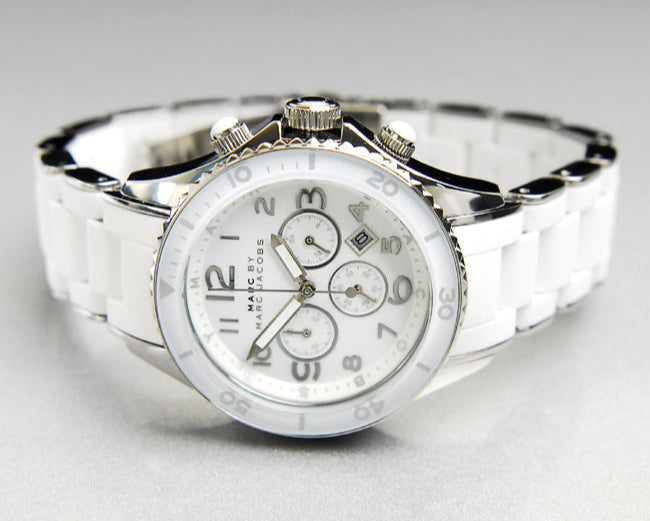 Marc Jacobs Rock White Dial White Silicone Strap Watch for Women - MBM2545 Buy Now By Marc Jacobs