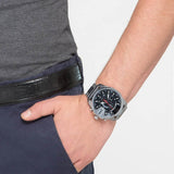 Diesel Mega Chief Chronograph Black Dial Silver Steel Strap Watch For Men - DZ4308 Buy Now By Diesel