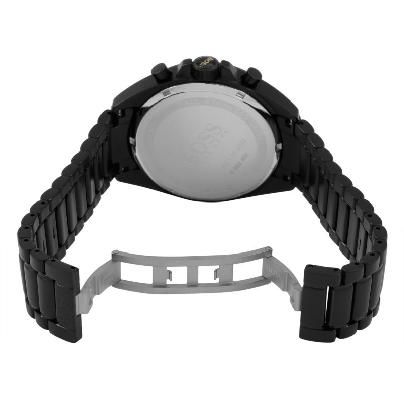 Hugo Boss Driver Black Dial Black Steel Strap Watch for Men - 1513277 Buy Now By Hugo Boss